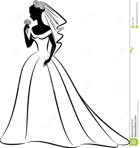 Wedding Dress Clipart Wedding Dress Silhouette Wedding Dress