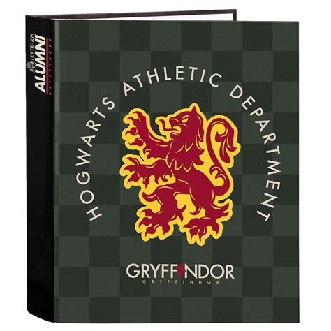 Carpeta A4 Gryffindor Harry Potter Anillas Lomo Ancho — Nauticamilanonline