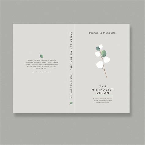 Design A Simple Yet Effective Cover For The Minimalist Vegan Book