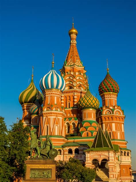 St Basil Cathedral Red Square Moscow Russia Stock Photo Image Of