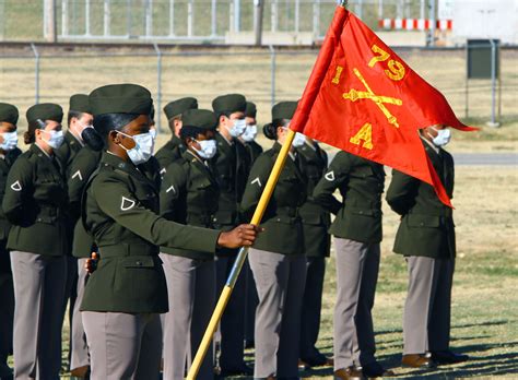 First Basic Training Class Graduates Wearing Army Green Service Uniform