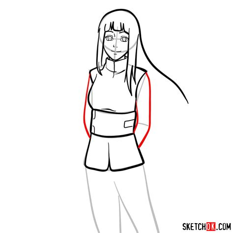 How To Draw Hinata From Naruto Anime Sketchok Easy Drawing Guides