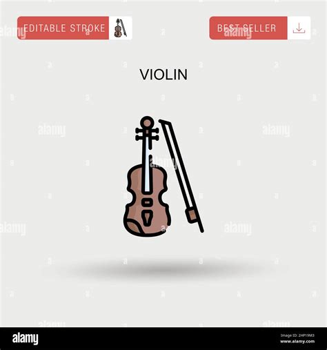 Violin Simple Vector Icon Stock Vector Image And Art Alamy