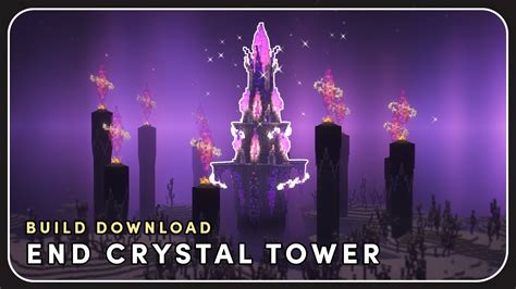 End Crystal Tower With Schematic Download Minecraft Build Showcase