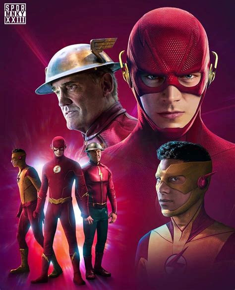 The Flash And Other Characters Are Shown In This Promotional Image For
