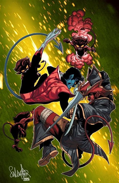 Nightcrawler Vs Azazel Azazel Marvel Marvel Fan Art Marvel Dc Comics