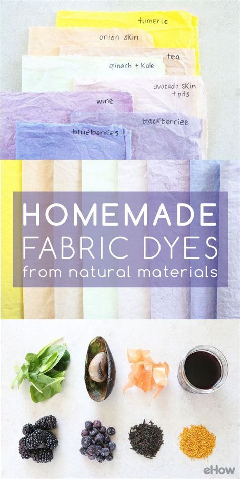 Make Your Own All Natural Dyes For Your Fabrics At Home Using These