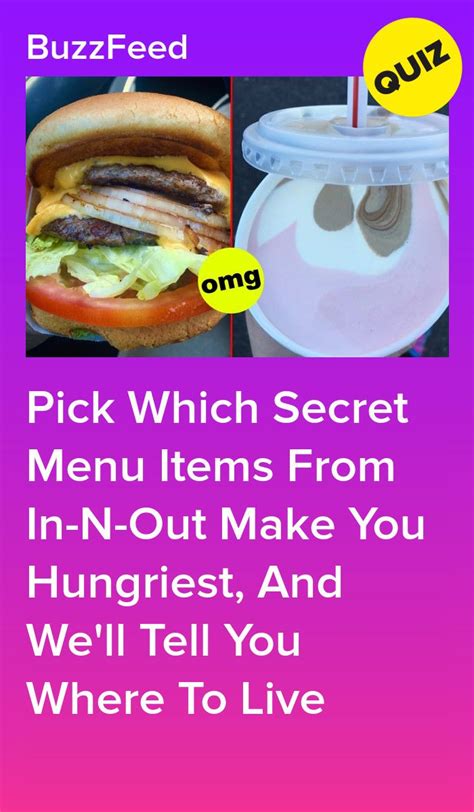 An Advertisement With The Words Pick Which Secret Menu Items From In
