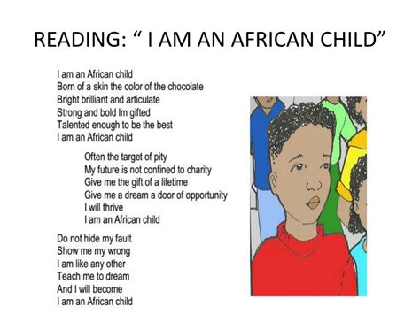 Ppt I Am An African Lesson Powerpoint Presentation Free Download