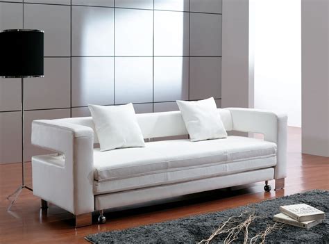 Sleeper Sofa Sleeper Sofas In Microfiber Or Leather Modern