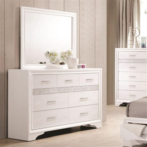 21 posts related to white bedroom dresser with mirror. Coaster Miranda 7 Drawer Dresser & Mirror with Wood Frame ...