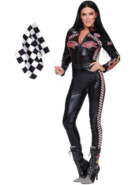 Womens Race Car Driver Costume Sexy Car Racer Costume For Women