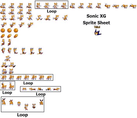 Tails Sprite Sheet Sonic Jump Sonic Advance Tails Spr