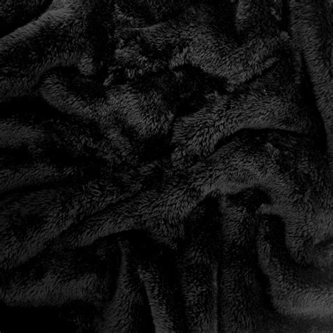 Black Fluffy Fleece Fabriconline Fabrics