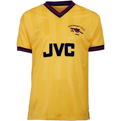 Arsenal Home Football Shirt 1986 1988 Sponsored By Jvc