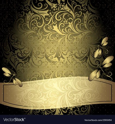Personalized photo frames tell a lot about you and your attitude towards the picture. Black-gold vintage floral frame Royalty Free Vector Image