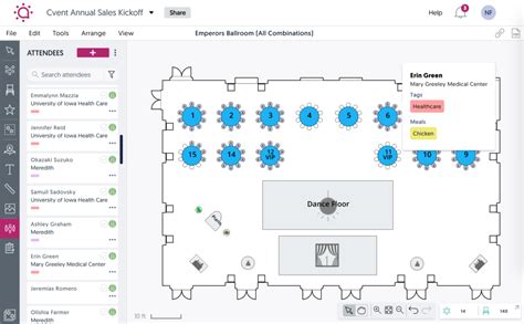 Manage Seating With Live Collaboration Social Tables