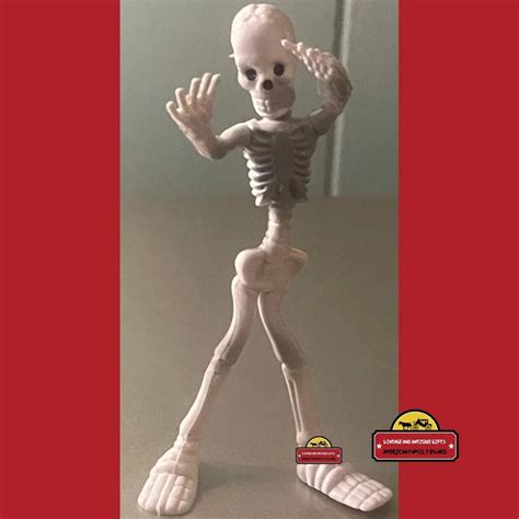 Spooky Fun With Vintage Bendable Skeleton Toy Perfect For Halloween
