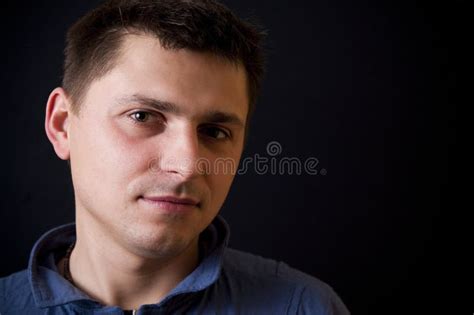 Handsome Man Portrait Stock Photo Image Of Shirt Black 12079612