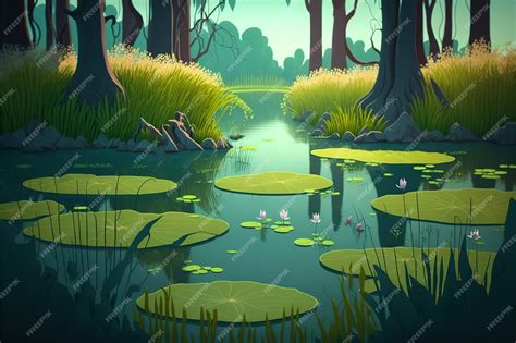 Top 61 Imagen Swamp Cartoon Background Vn