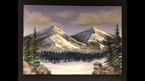 251 How To Paint Snow Mountains In Acrylic Youtube Pictures To