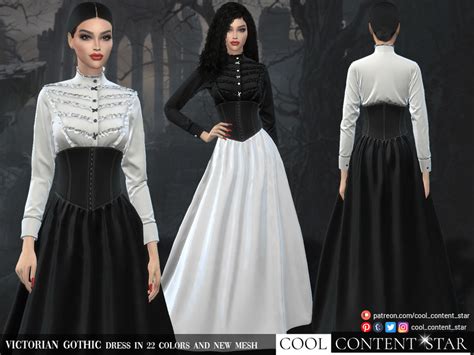 Sims 4 Victorian Gothic Dress