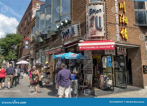 Montreal Chinatown Stores Editorial Photography Image Of Building