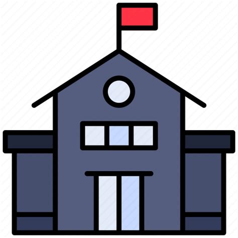 Building College School University Icon Download On Iconfinder