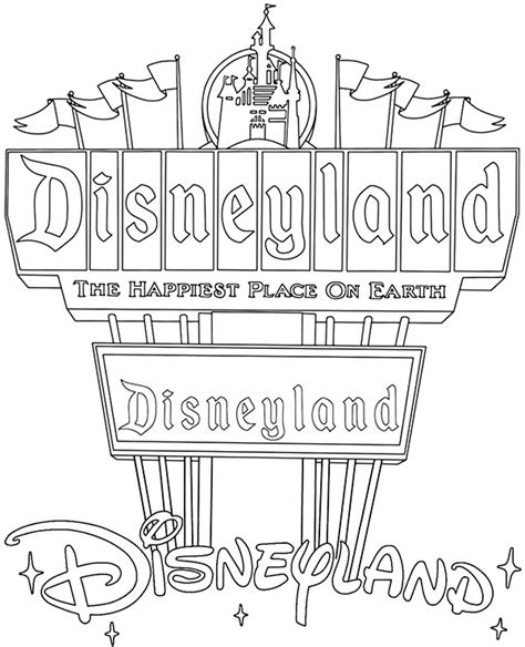 Disneyland Park Coloring Pages