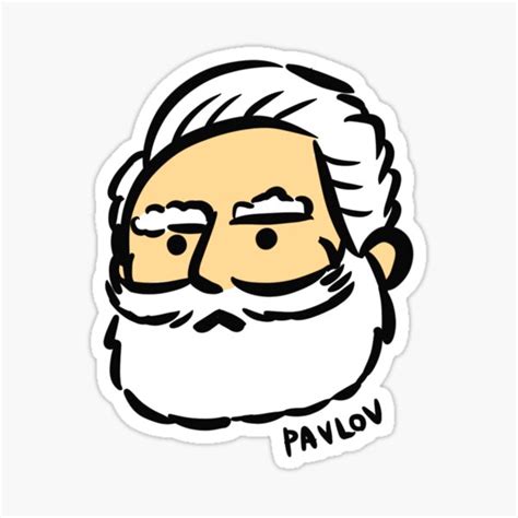 Father Of Psychology Ivan Pavlov Cartoon Sticker For Sale By