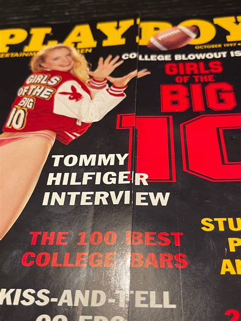 October 1997 Playboy Magazine Girls Of The Big Ten Tommy Etsy