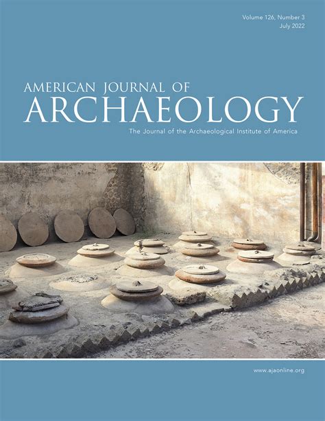 American Journal Of Archaeology Volume 126 Number 3 July 2022