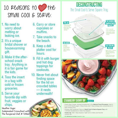 Pampered Chefs New Small And Cool Serve Square Tray Pampered Chef