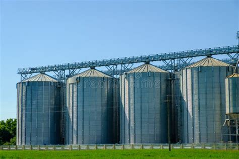 Agricultural Silos Storage And Drying Of Grains Wheat Corn Stock