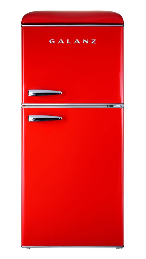 Galanz Cu Ft Retro Two Doors Refrigerator Red Walmart Com