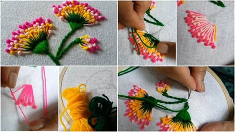 Simple Flower Embroidery Stitches By Hand Best Flower Site