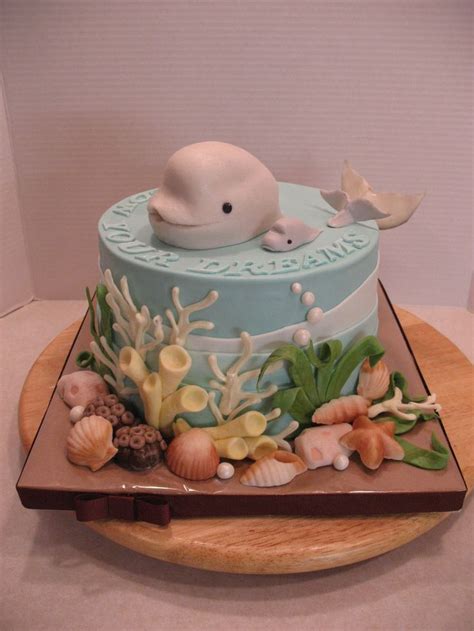 Beluga Whale Cake Follow Your Dreams Beluga Whale Graduation Cake