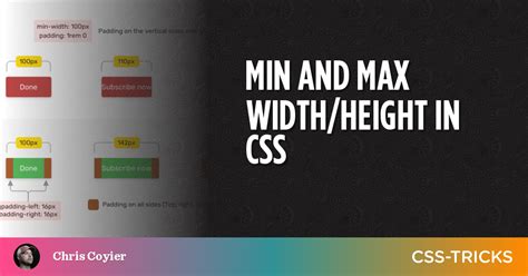 Min And Max Widthheight In Css Css Tricks Css Tricks