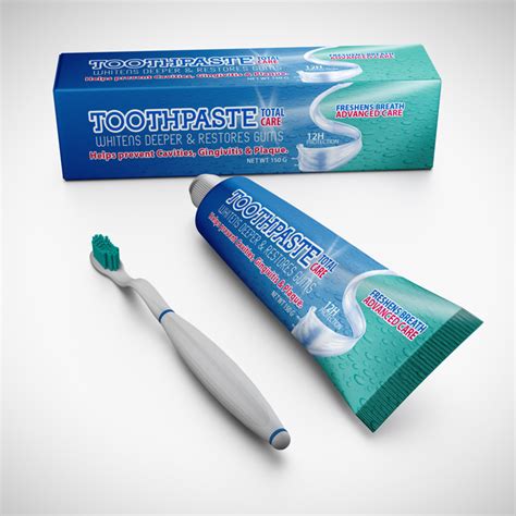 Download Toothpaste Packaging Mock-up | Products Mock-ups