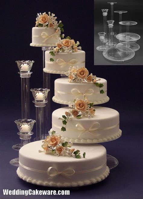 5 Tier Cascading Wedding Cake Stand Stands 3 Tier Candle Stand