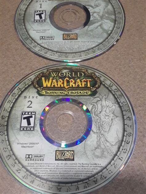 Disc Only World Of Warcraft Burning Crusade Pc Game Ebay