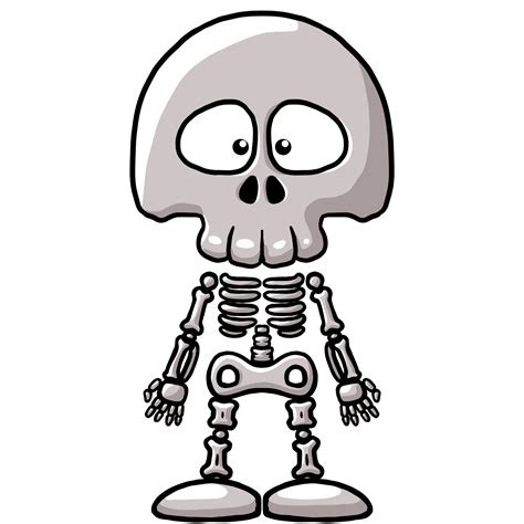 Dibujos Animados Halloween Niños Imágenes Prediseñadas Esqueleto