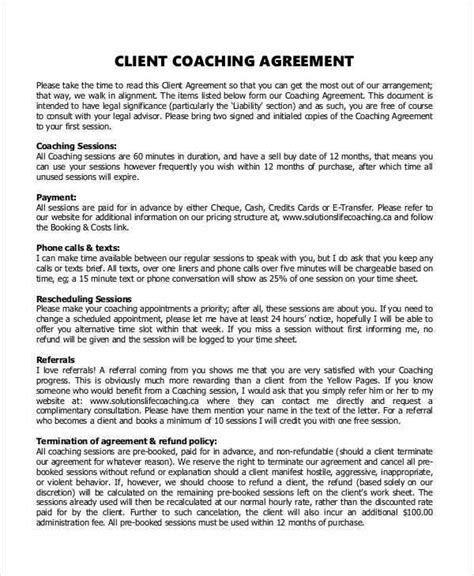 Coaching Contract Templates How Do You Use Your Coaching Contract