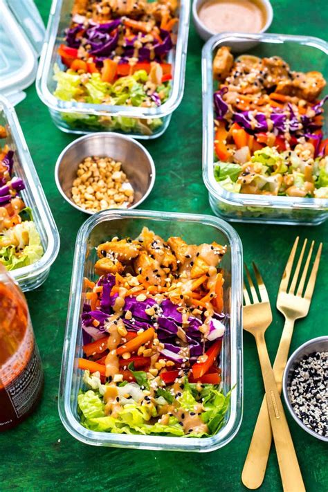 Peanut Chicken Meal Prep Bowls The Girl On Bloor