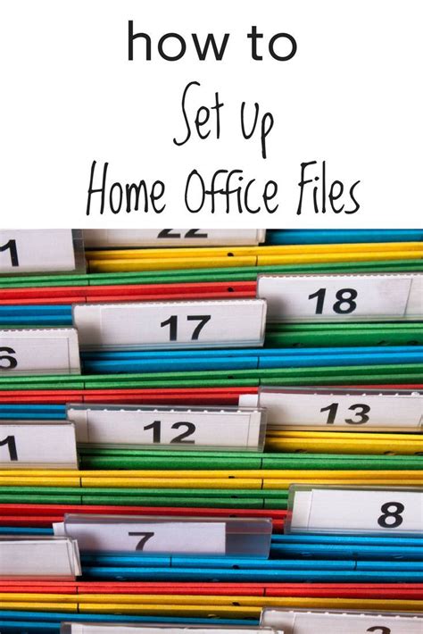 How To Set Up An Effective Home Office Filing System Office Filing