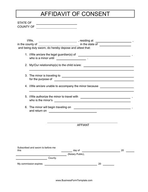 Affidavit Of Consent 10 Examples Format Pdf Examples