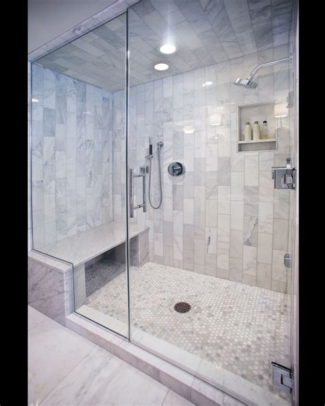 Carerra Marble Custom Steam Shower Small Bathroom Remodel Bathroom