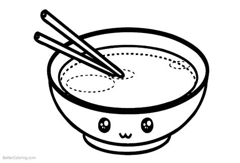 There are numerous types of food items, such as fruits, vegetables, bakery products, dairy products, fish products, meat products, cookies, ice creams, junk foods, etc. Cute Food Coloring Pages Cartoon Bowl with Eyes - Free ...