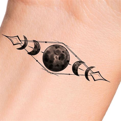 Moon Phase Tattoo Etsy