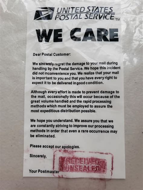 USPS sent package contents back to me, and an empty, damaged box to